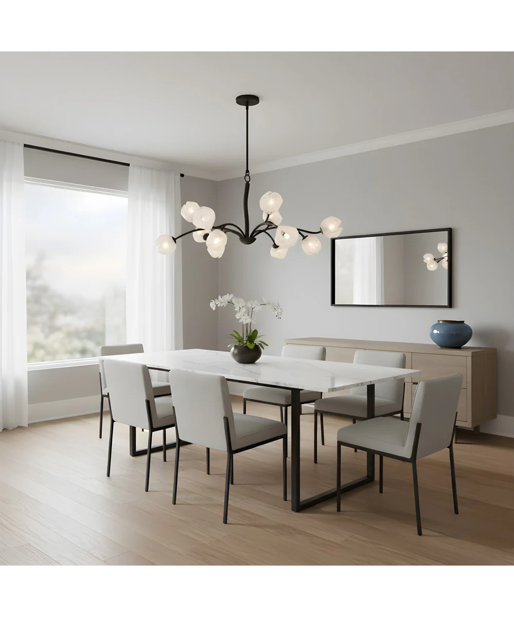 Walker 12-light Chandelier Matte Black - Image 3