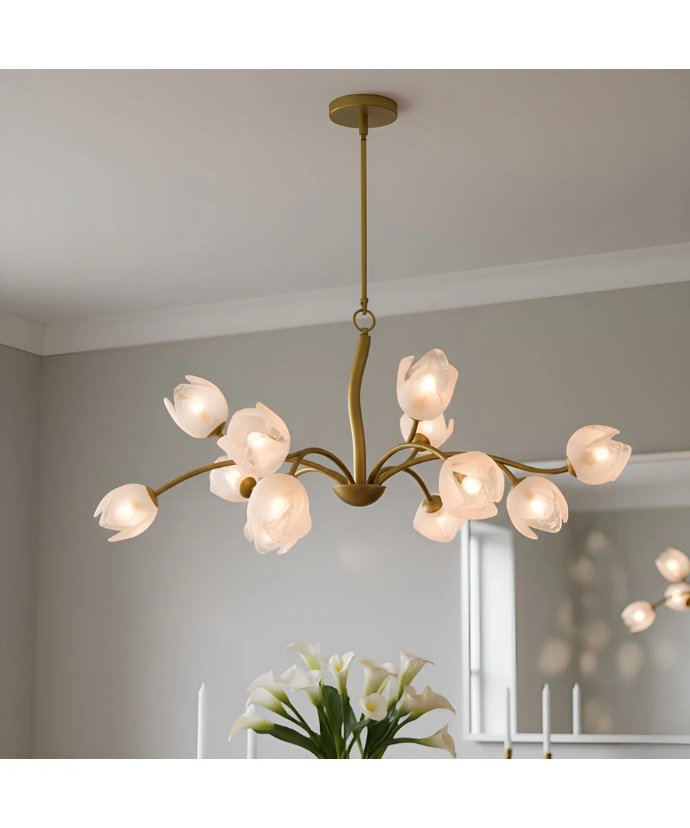 Walker 12-light Chandelier Vintage Brass - Image 2