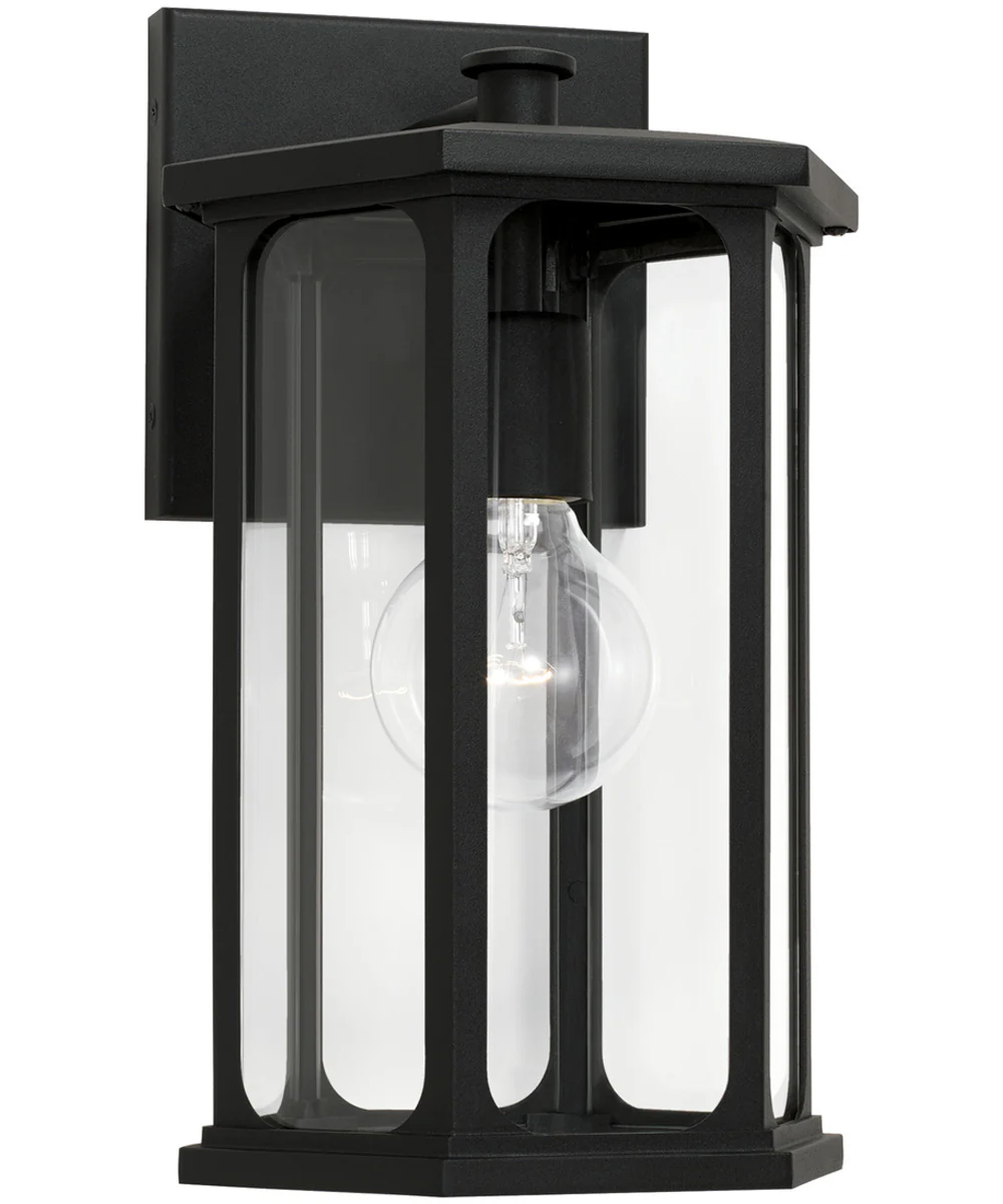 Walton 1-Light Outdoor Wall-Lantern Rain or Shine - Black