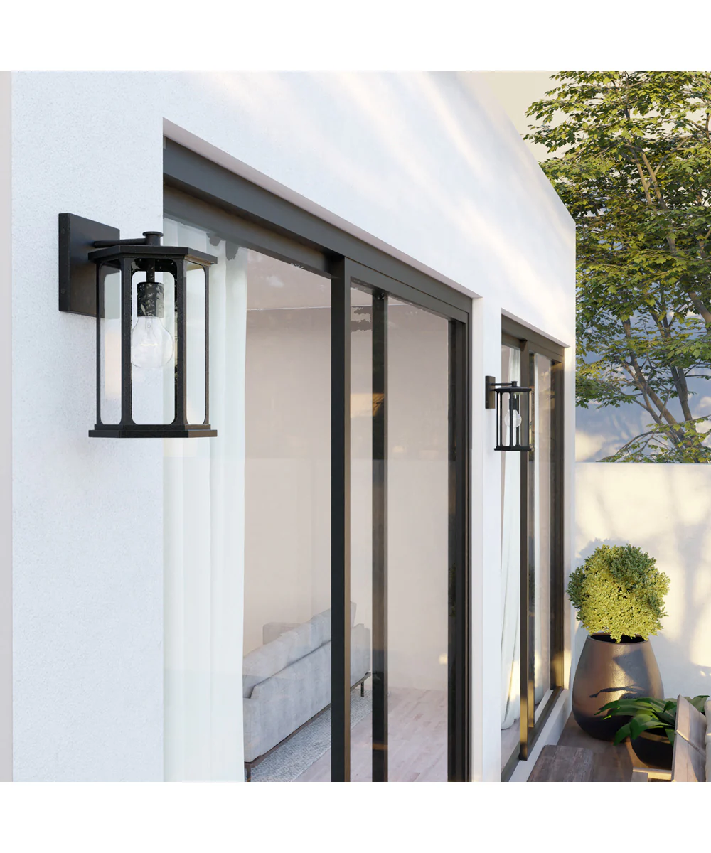 Walton 1-Light Outdoor Wall-Lantern Rain or Shine - Black - Image 2