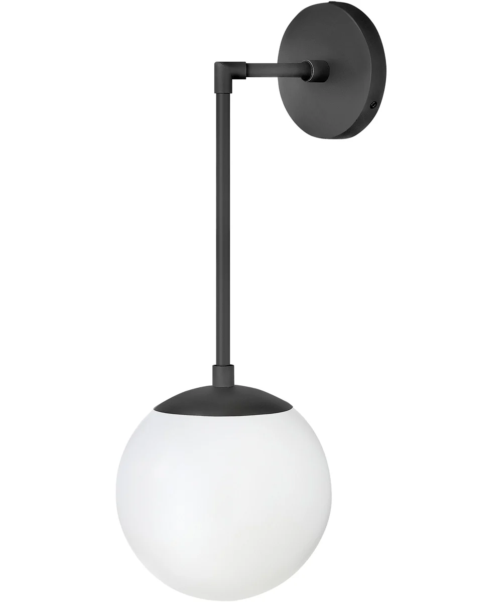 Warby 1-Light Single Light Sconce in Black