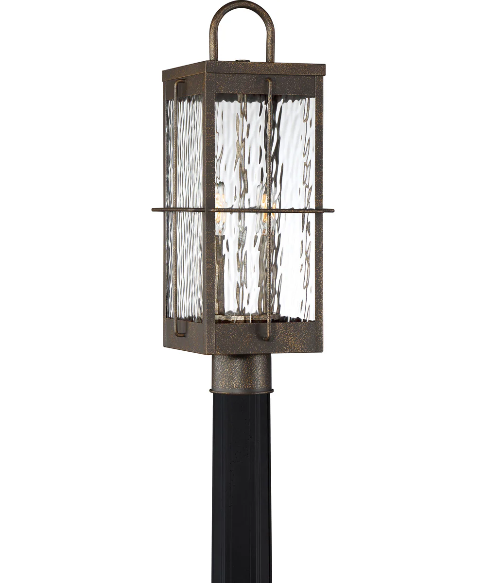 Ward Large 2-light Outdoor Post Light Gilded Bronze - Image 2