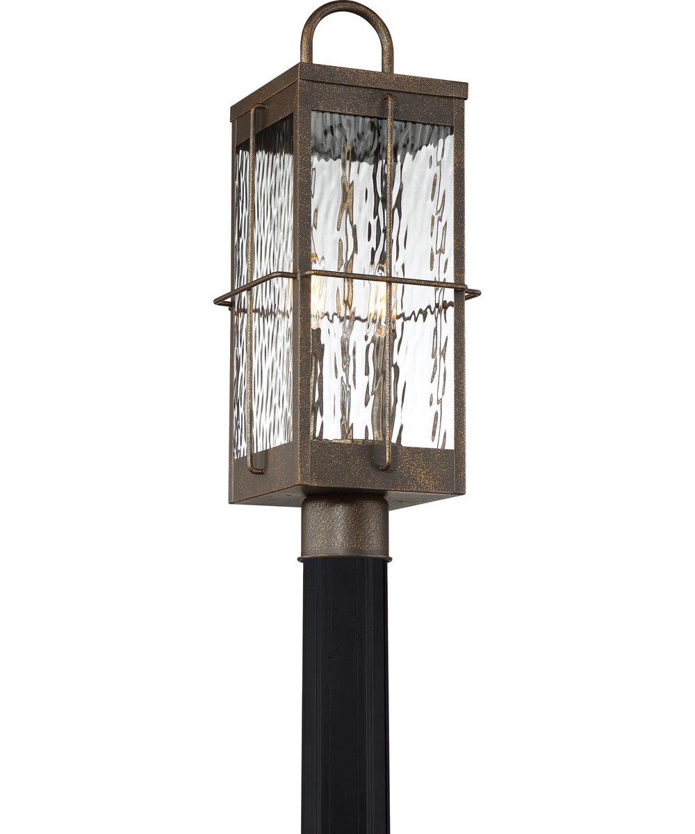 Ward Large 2-light Outdoor Post Light Gilded Bronze - Image 5