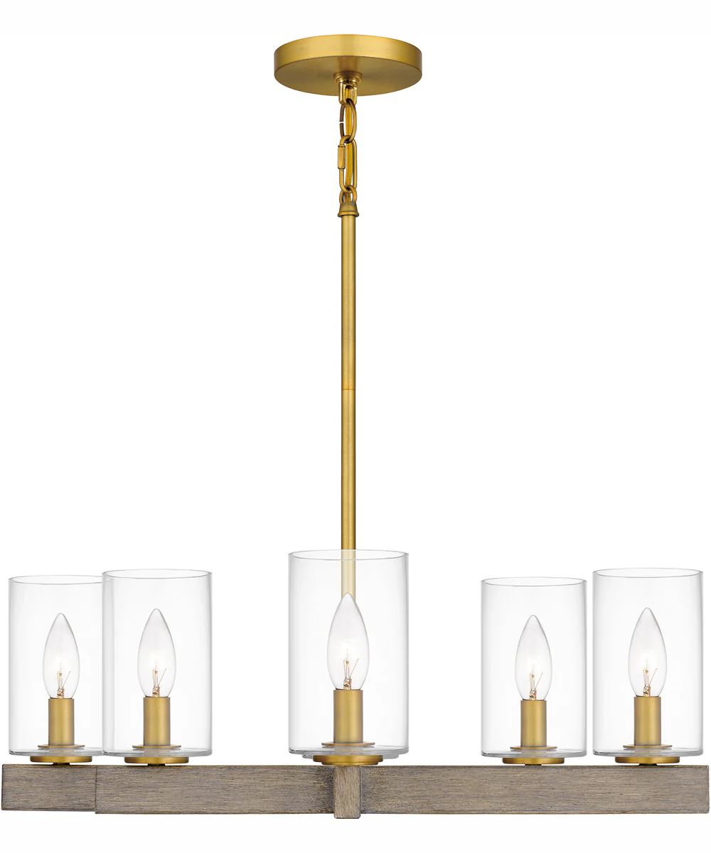 Warrington 6-light Chandelier Aged Brass - Image 4
