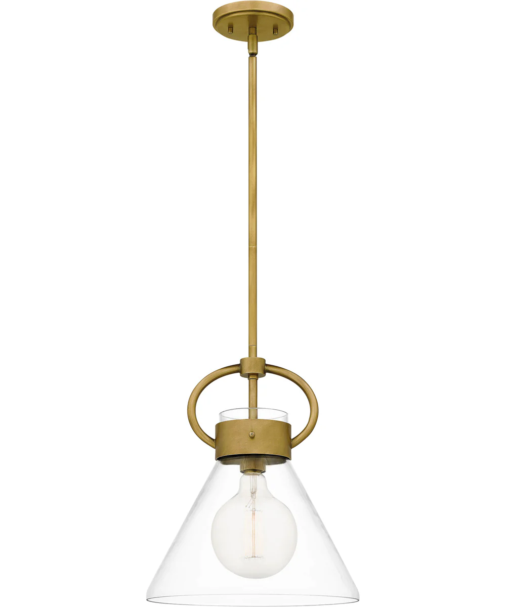 Webster Small 1-light Mini Pendant Weathered Brass - Image 2
