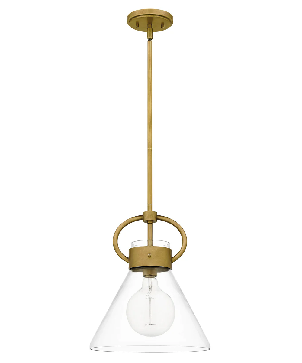 Webster Small 1-light Mini Pendant Weathered Brass - Image 3