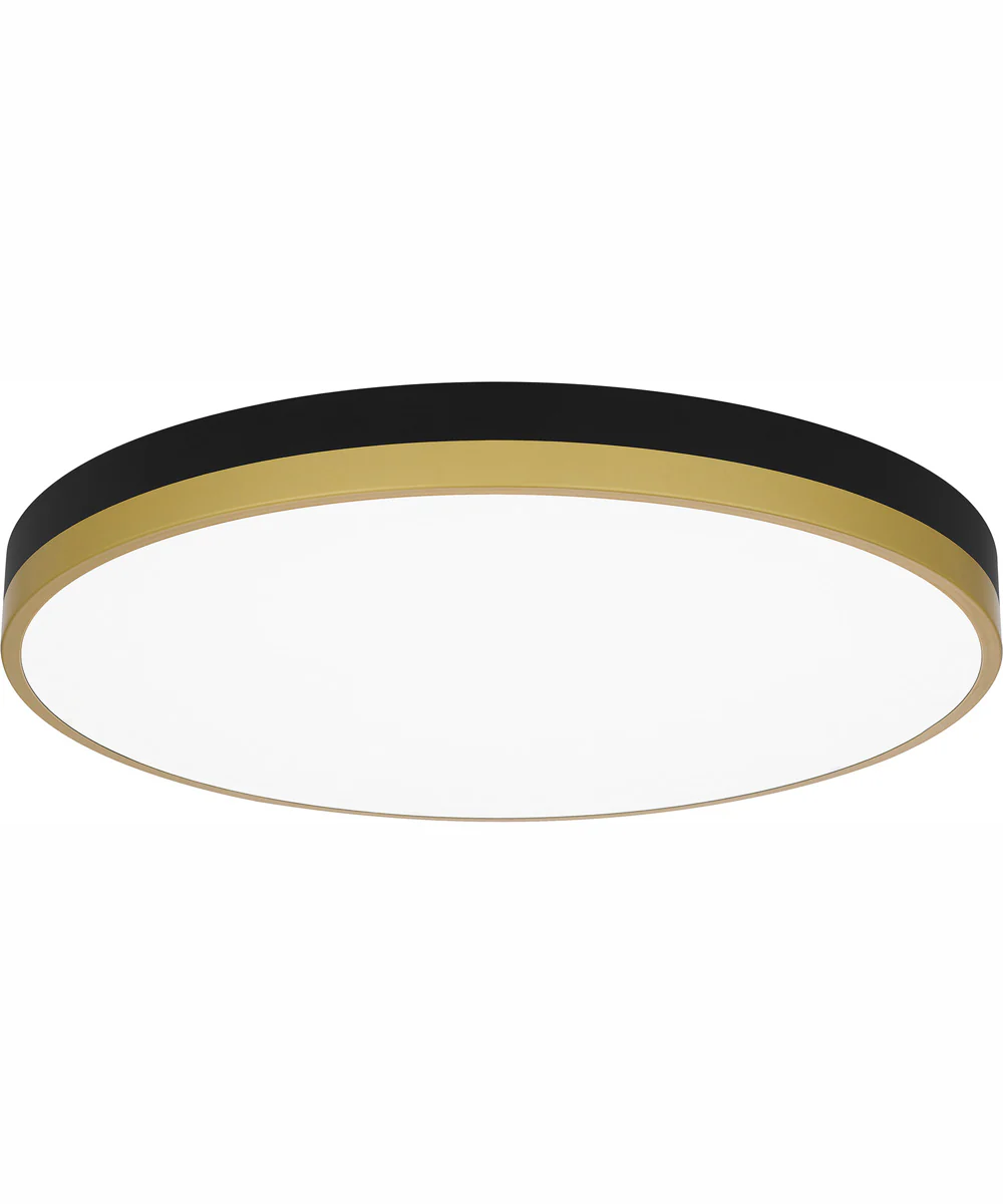 Weldin Large Flush Mount Matte Black Gold - Image 2