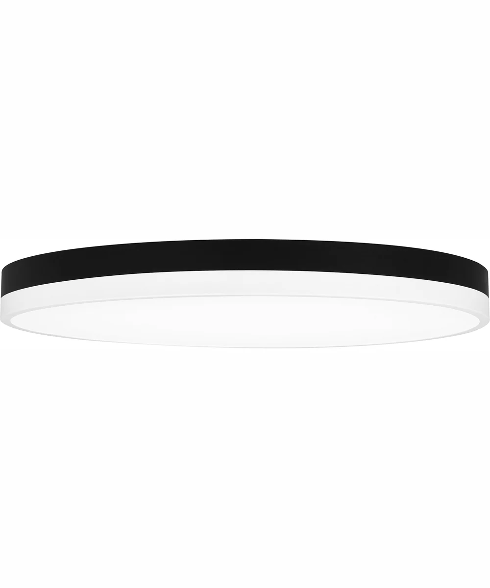 Weldin Large Flush Mount Matte Black White - Image 4