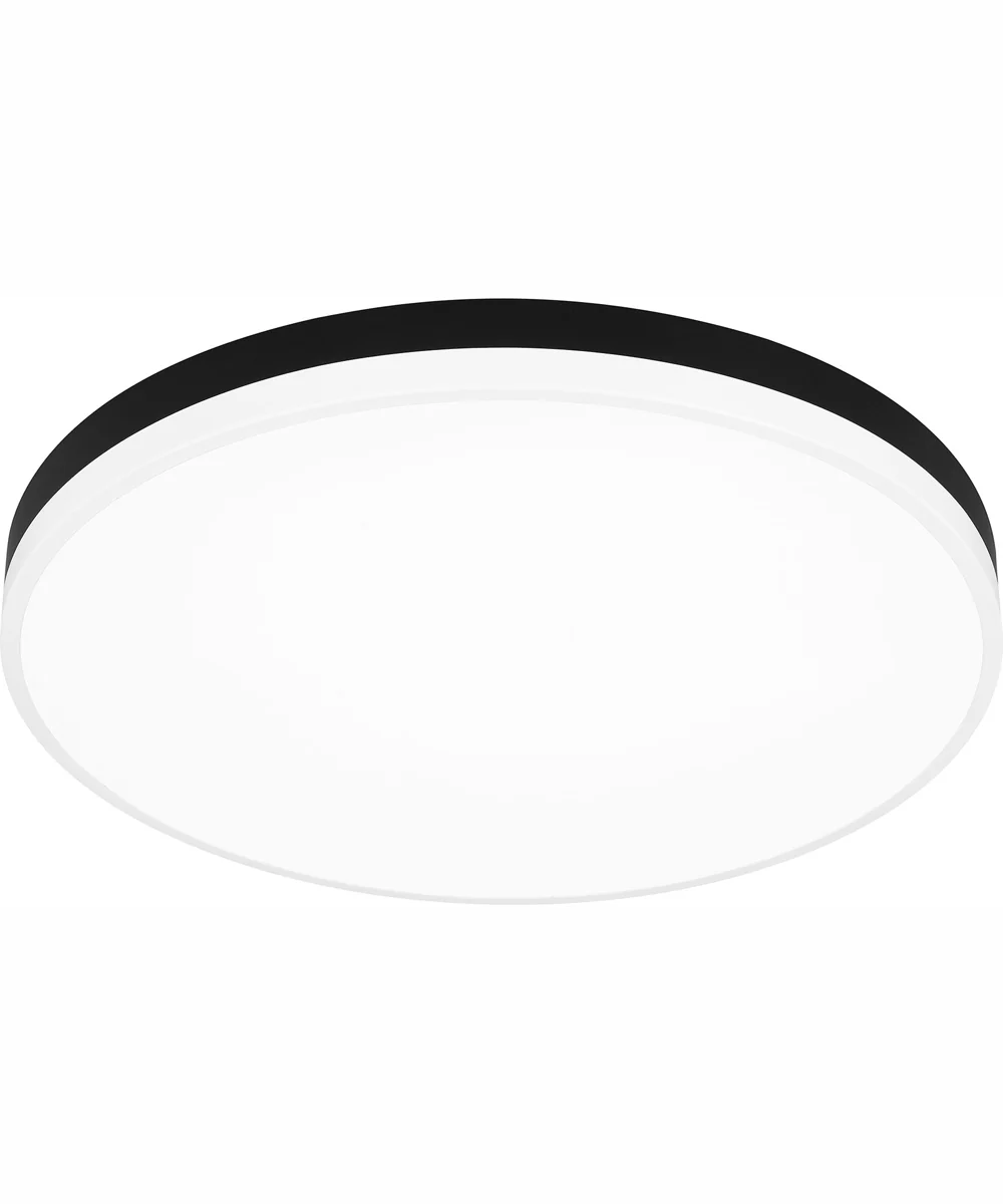 Weldin Large Flush Mount Matte Black White - Image 5