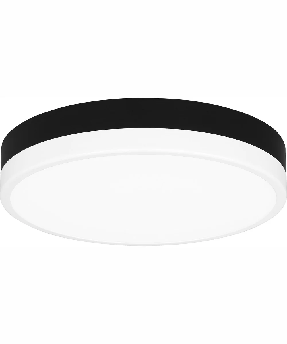Weldin Small Flush Mount Matte Black White