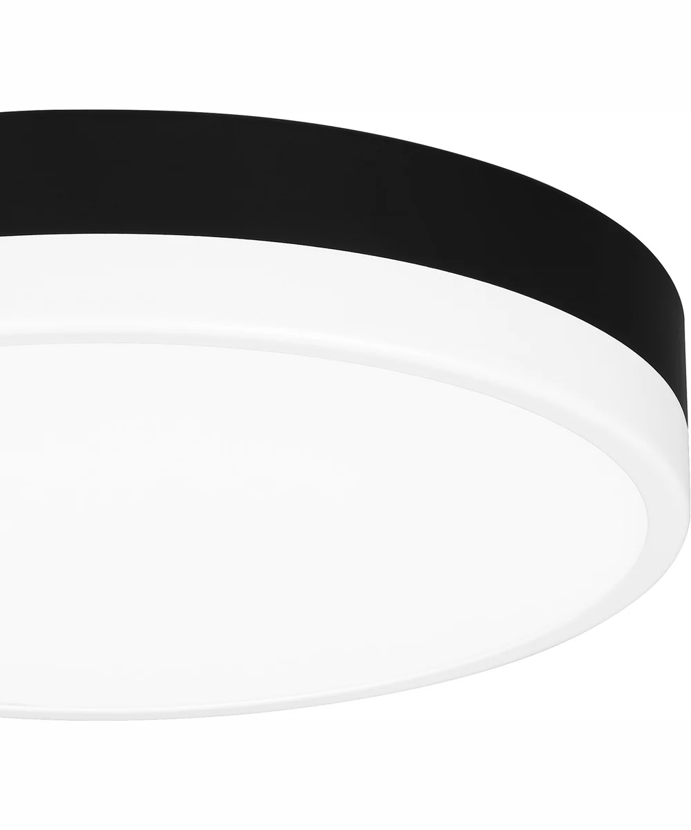 Weldin Small Flush Mount Matte Black White - Image 6
