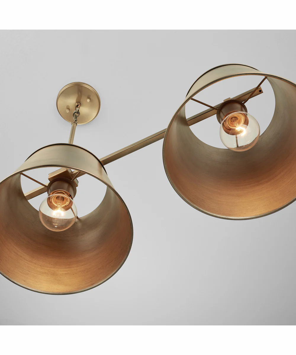 Welker 3-Light Island Aged Brass - Image 2