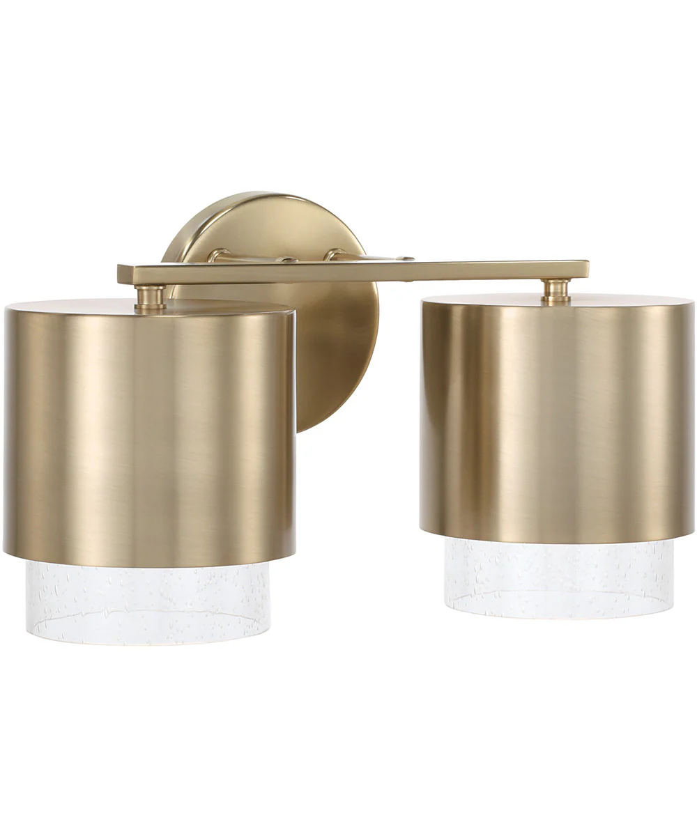 Weller 2-Light Vanity Matte Brass
