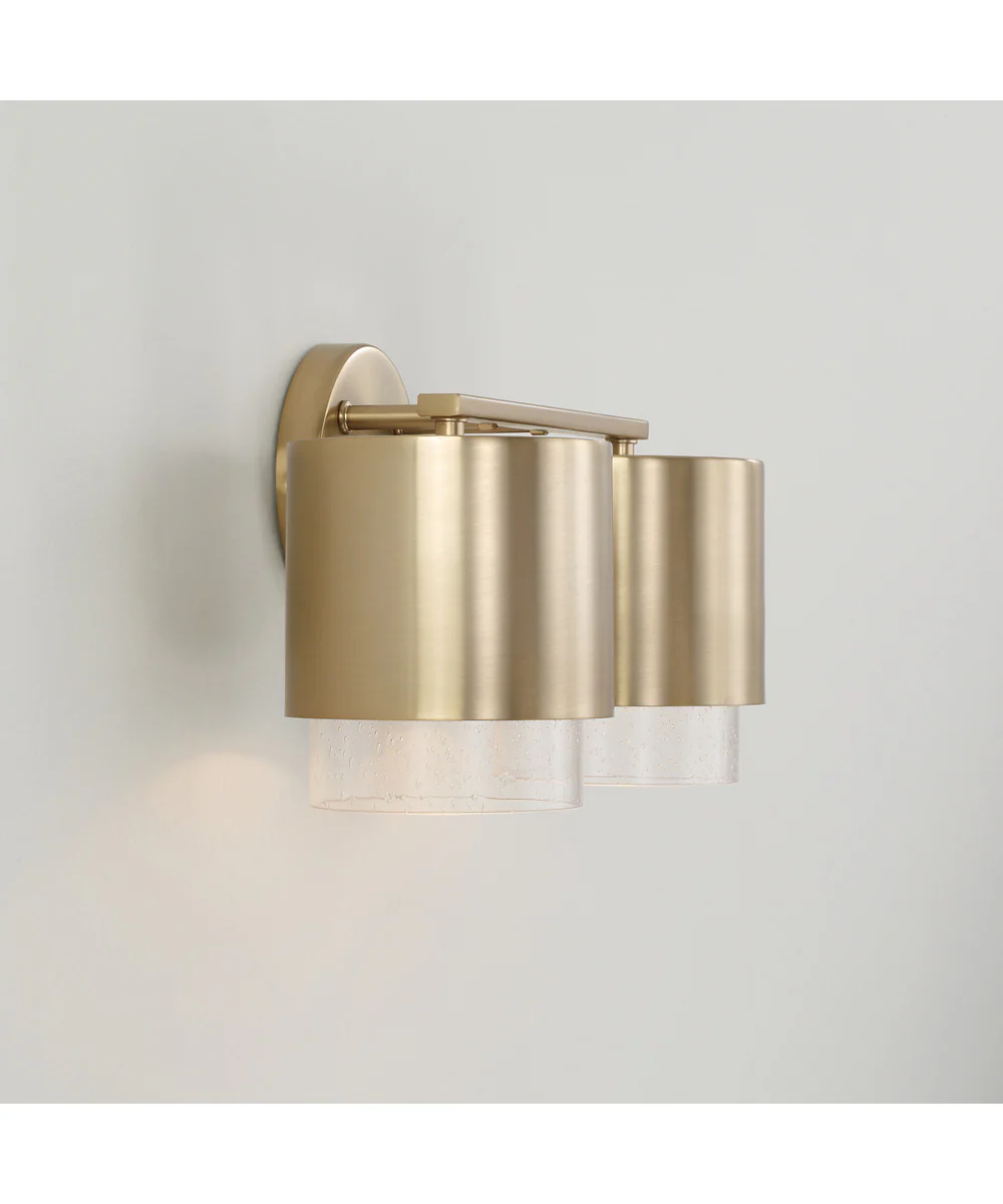 Weller 2-Light Vanity Matte Brass - Image 5
