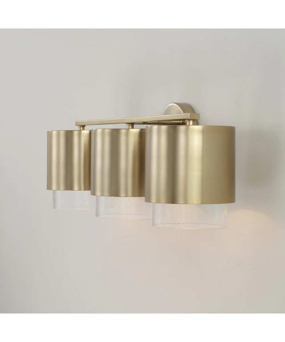 Weller 3-Light Vanity Matte Brass - Image 5