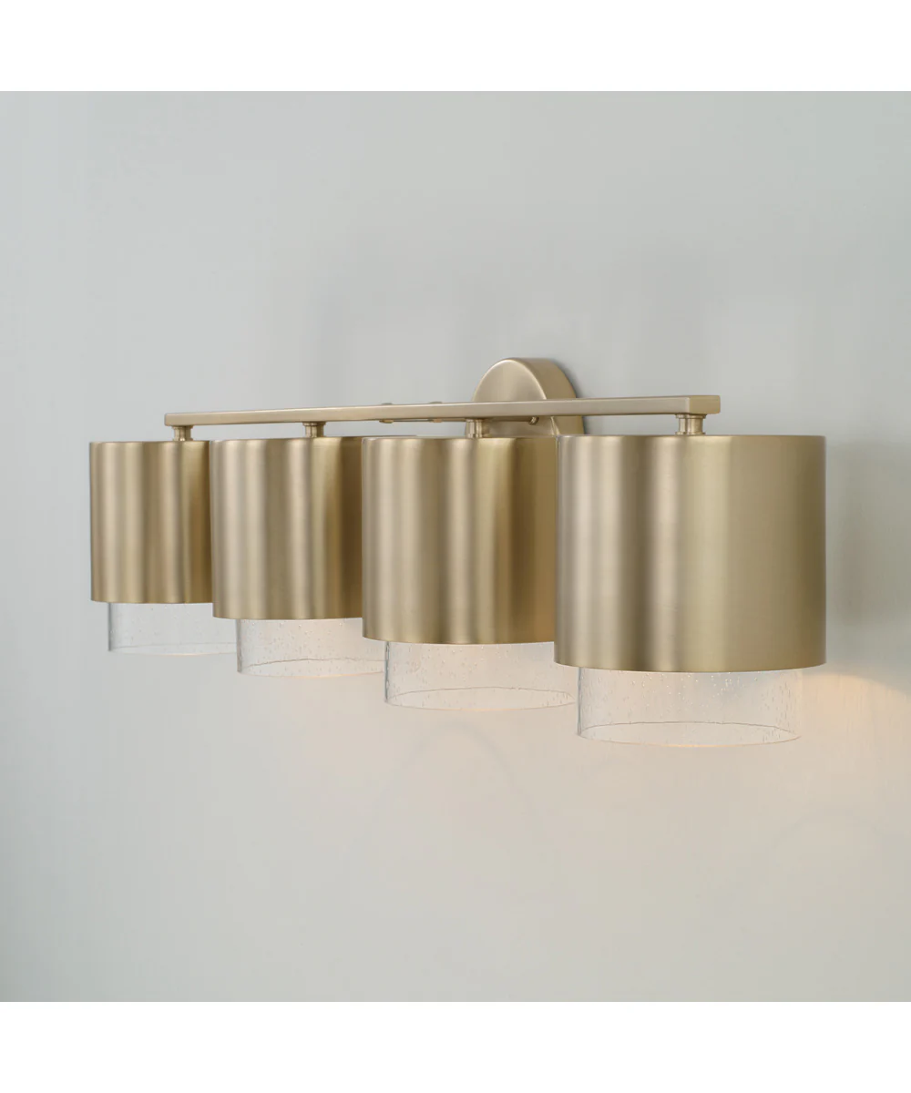 Weller 4-Light Vanity Matte Brass - Image 5