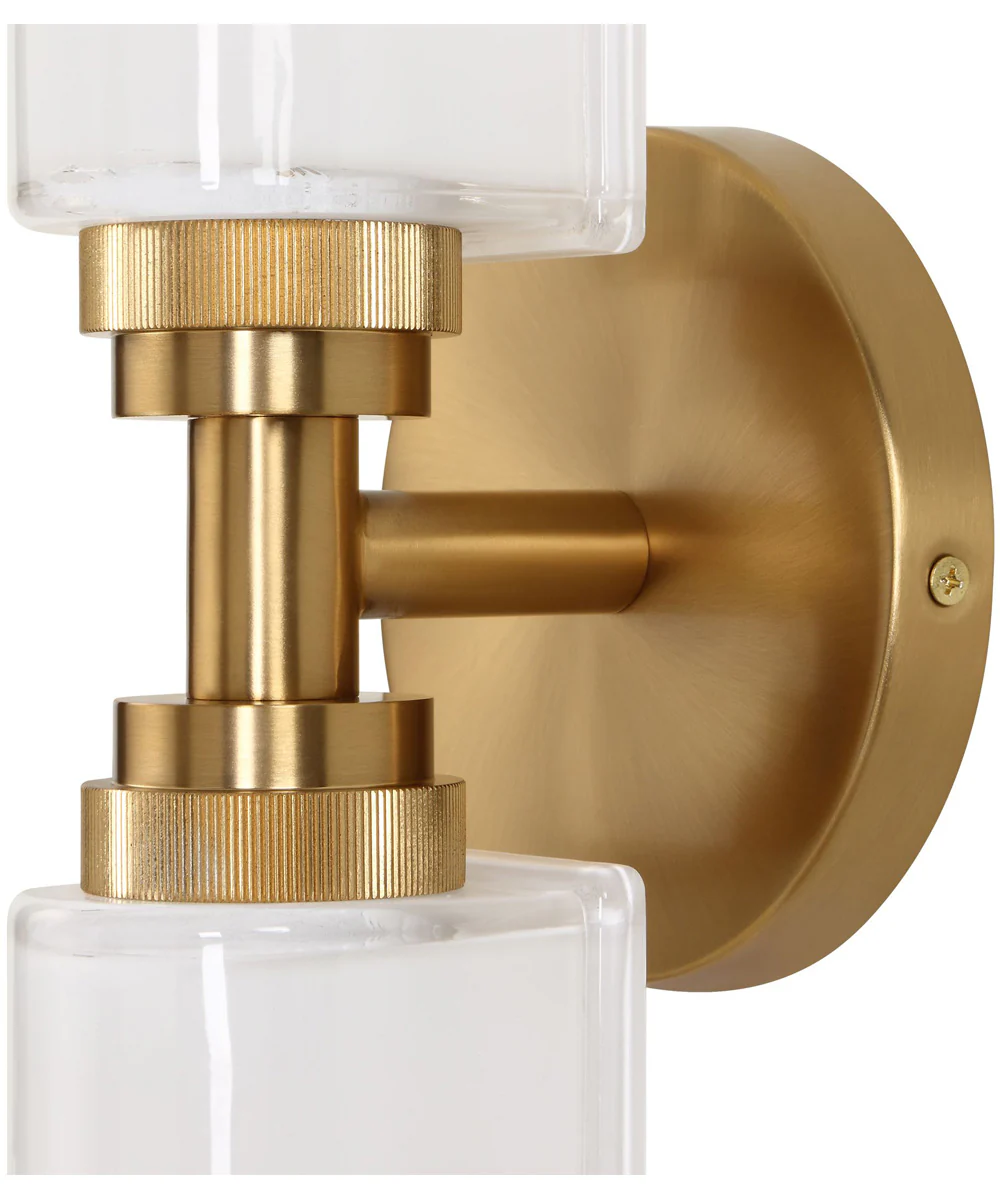 Wellsville 2 Lt Brass Sconce - Image 4