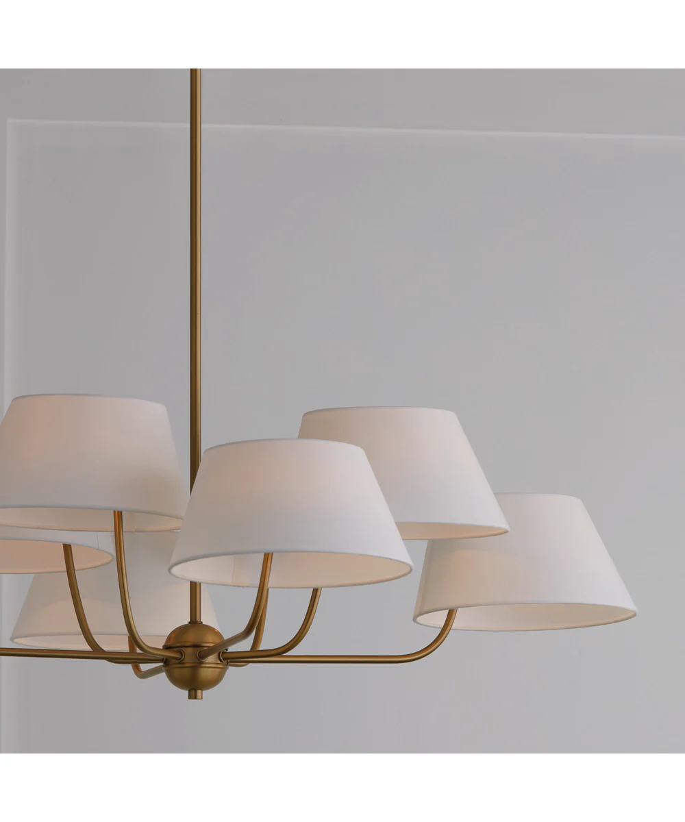 Welsley 8-Light Chandelier Aged Brass - Image 4