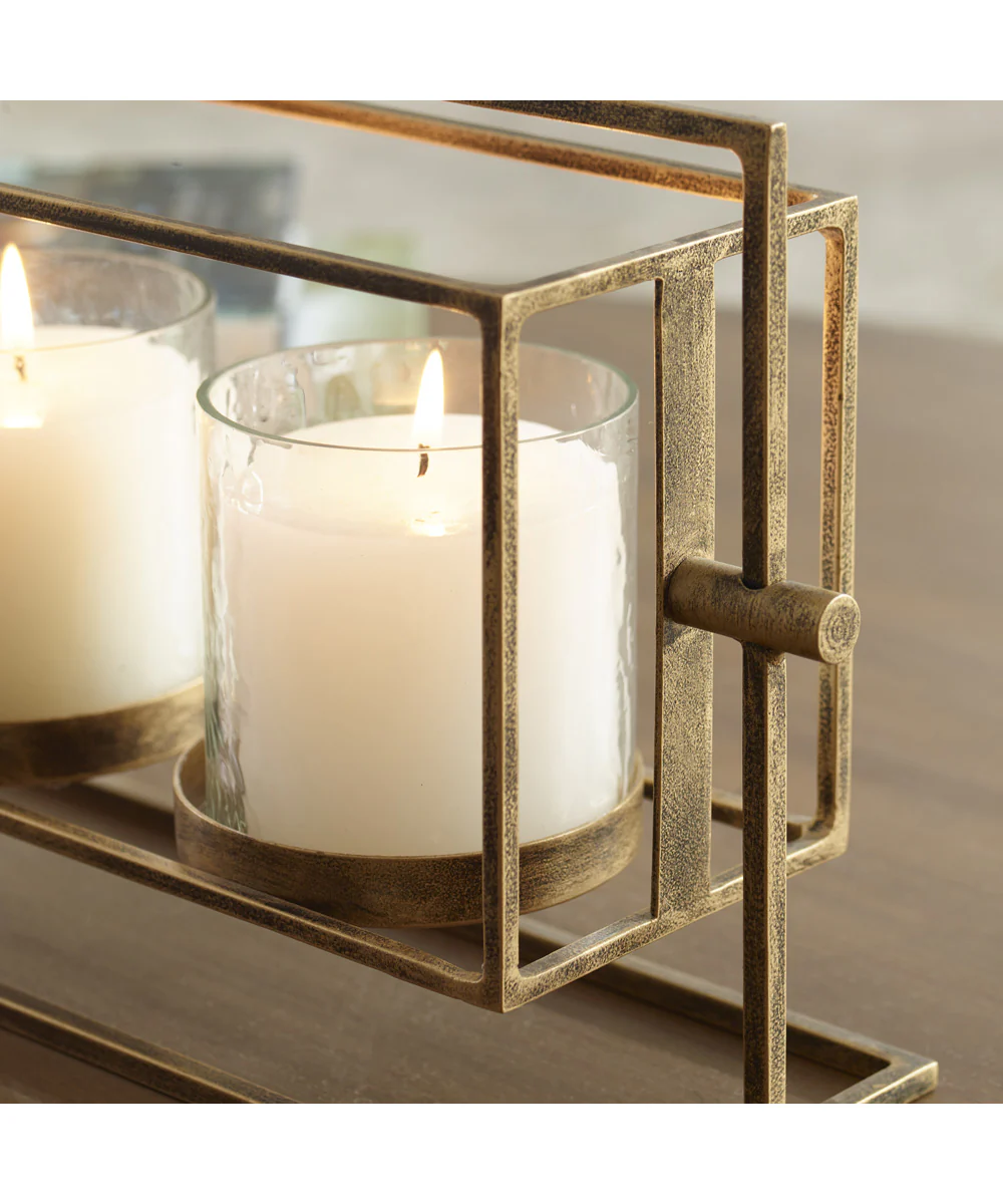 Wenman Gold Triple Candleholder - Image 5