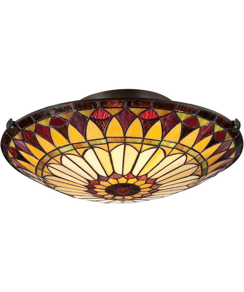 West End Medium 2-light Flush Mount Vintage Bronze - Image 4