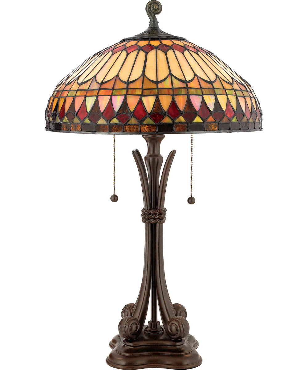 West End Small 2-light Table Lamp Brushed Bullion - Image 2