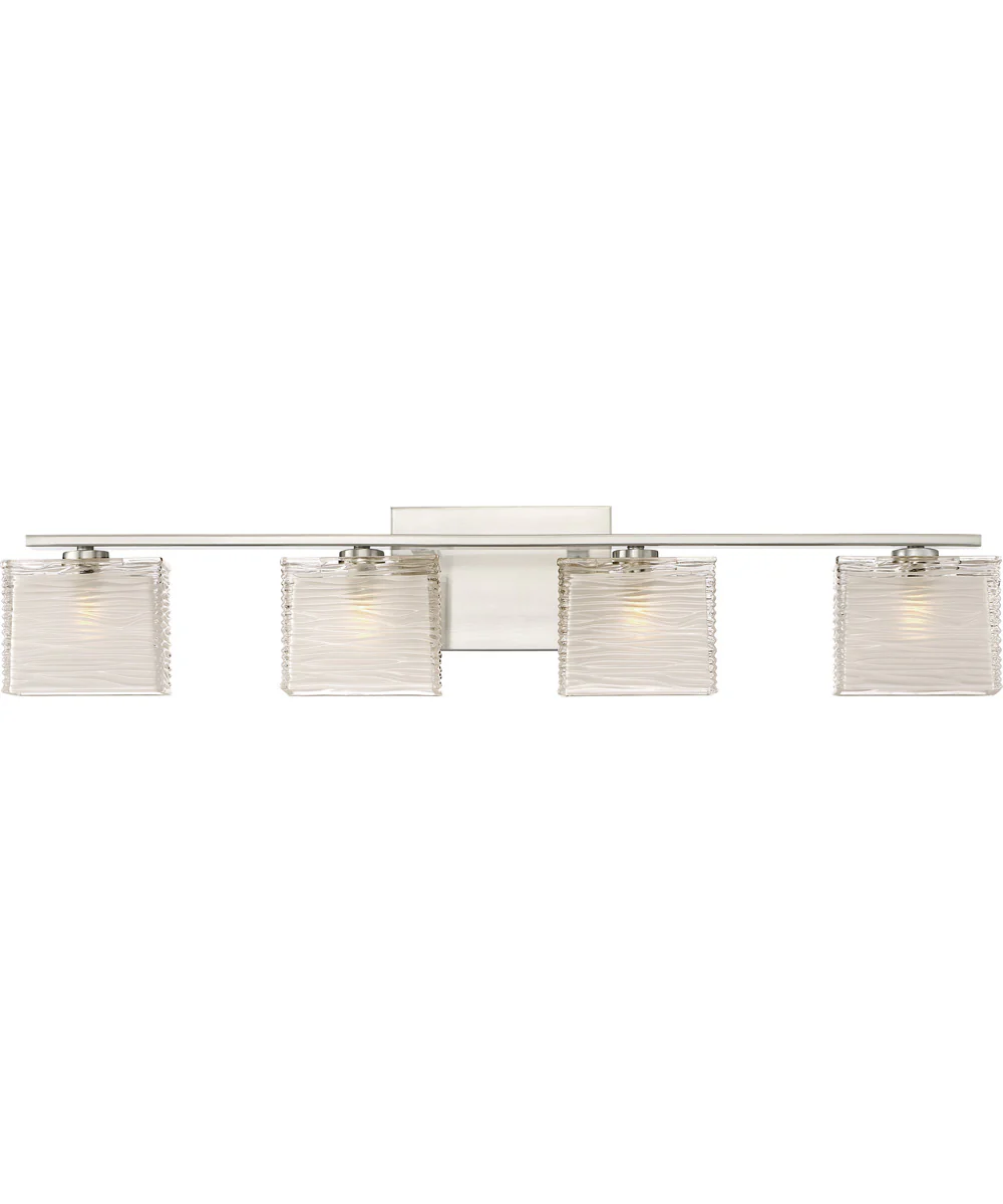 Westcap Extra Large 4-light Bath Light Brushed Nickel