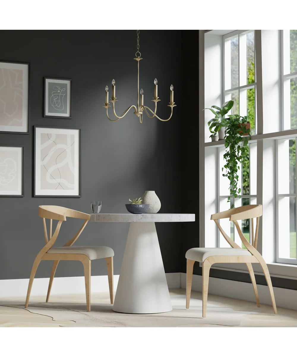 Weston 5-Light Chandelier Matte Brass - Image 2
