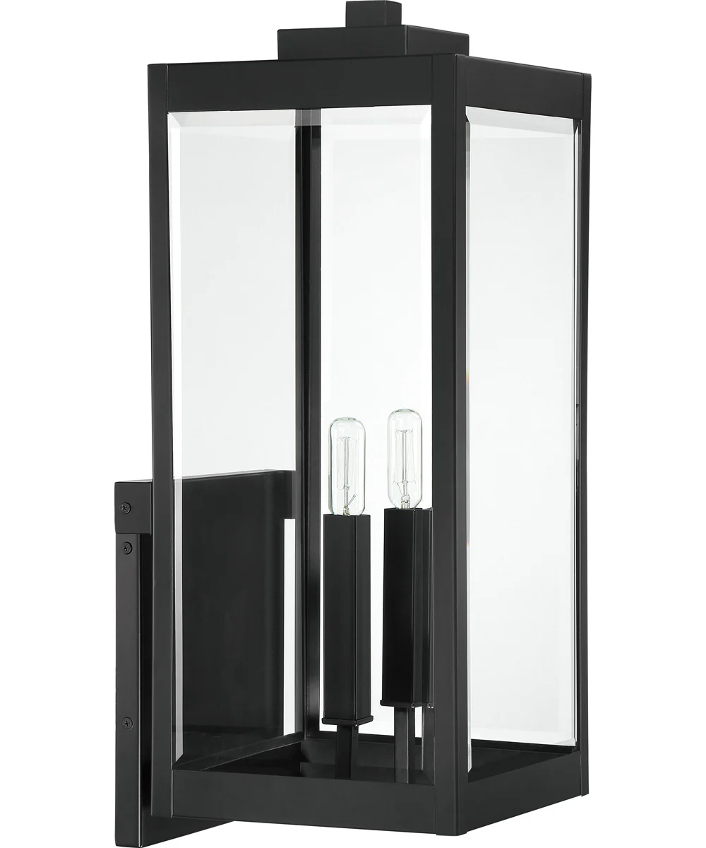 Westover Extra Large 2-light Outdoor Wall Light Earth Black - Image 3