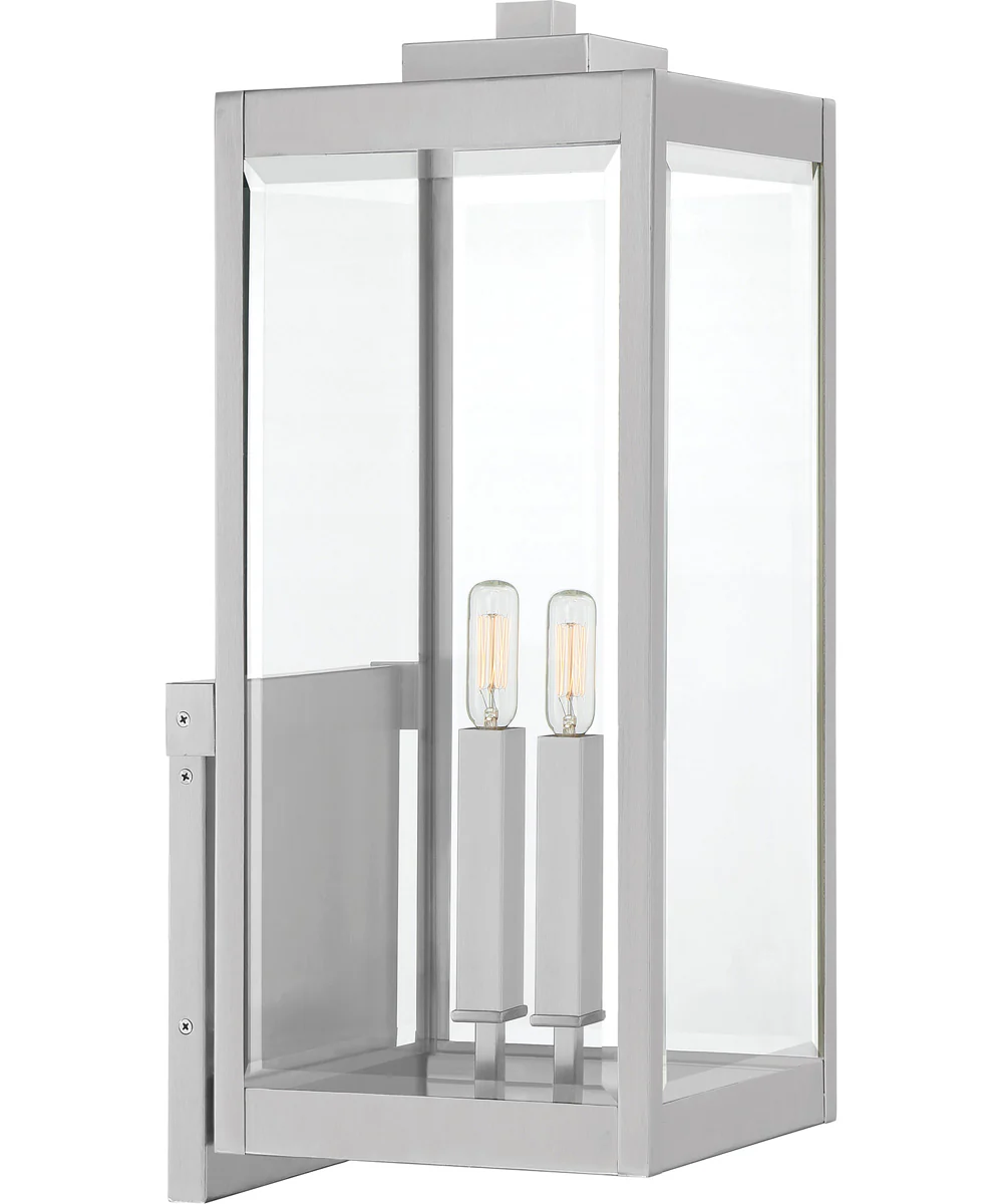 Westover Extra Large 2-light Outdoor Wall Light Stainless Steel - Image 2