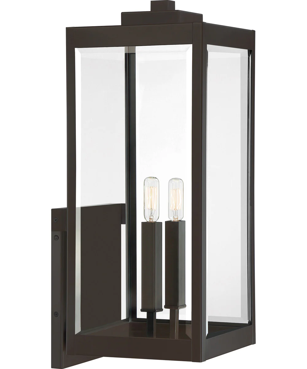 Westover Extra Large 2-light Outdoor Wall Light Western Bronze - Image 2