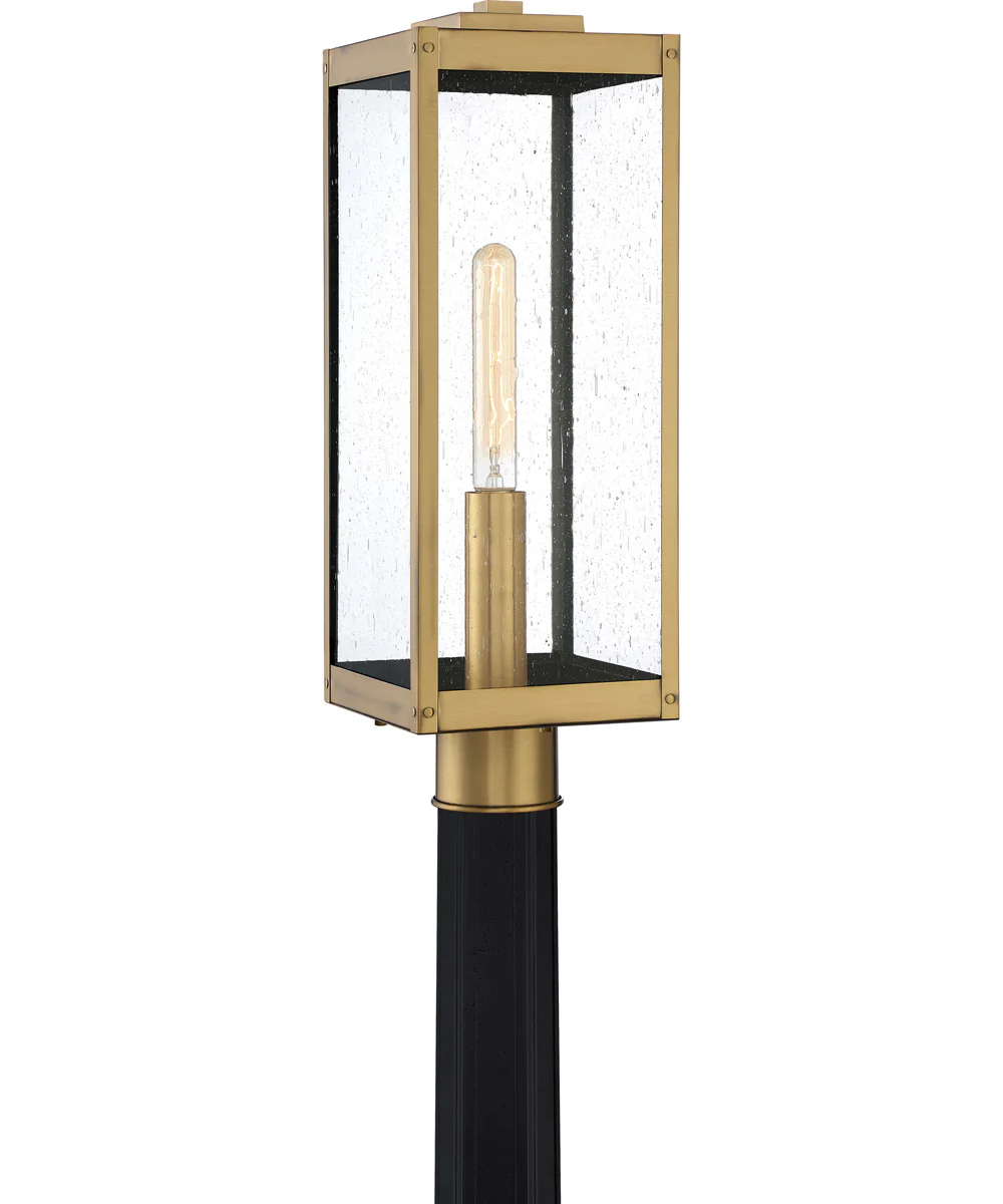 Westover Large 1-light Outdoor Post Light Antique Brass - Image 2