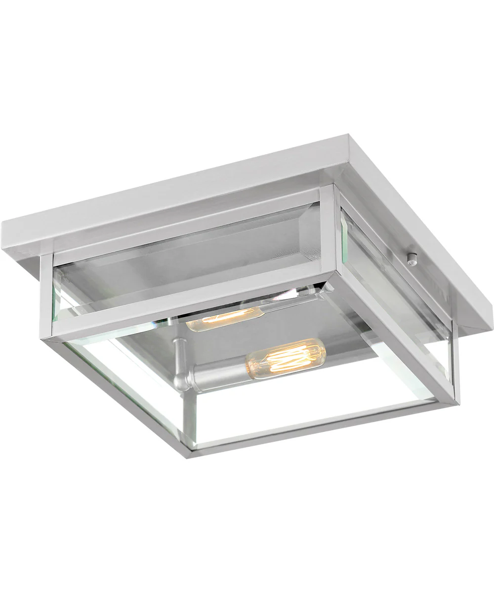 Westover Medium 2-light Outdoor Ceiling Light Stainless Steel - Image 4