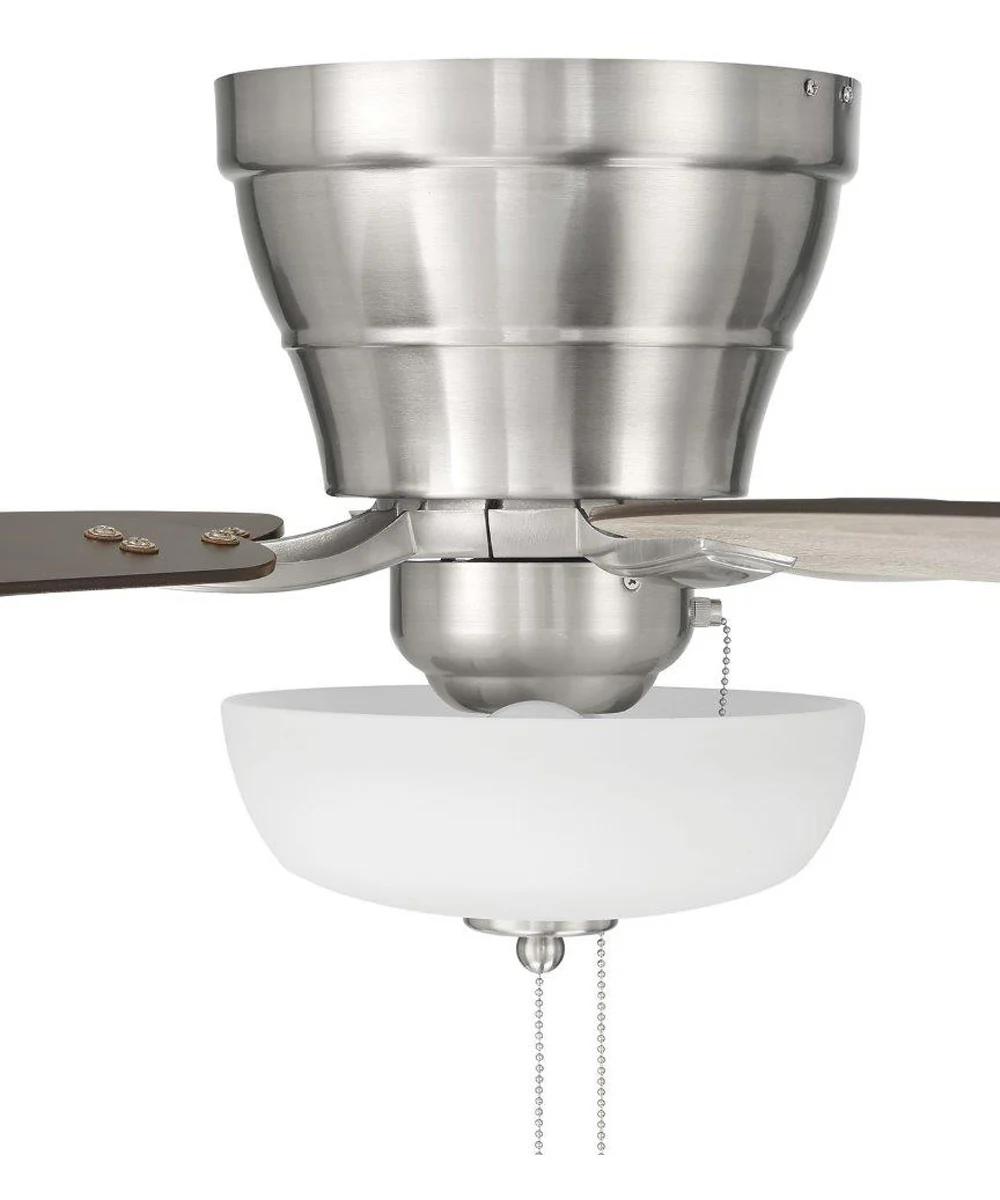 Wheeler 52 2-Light Bowl 2-Light Fan Brushed Polished Nickel - Image 7
