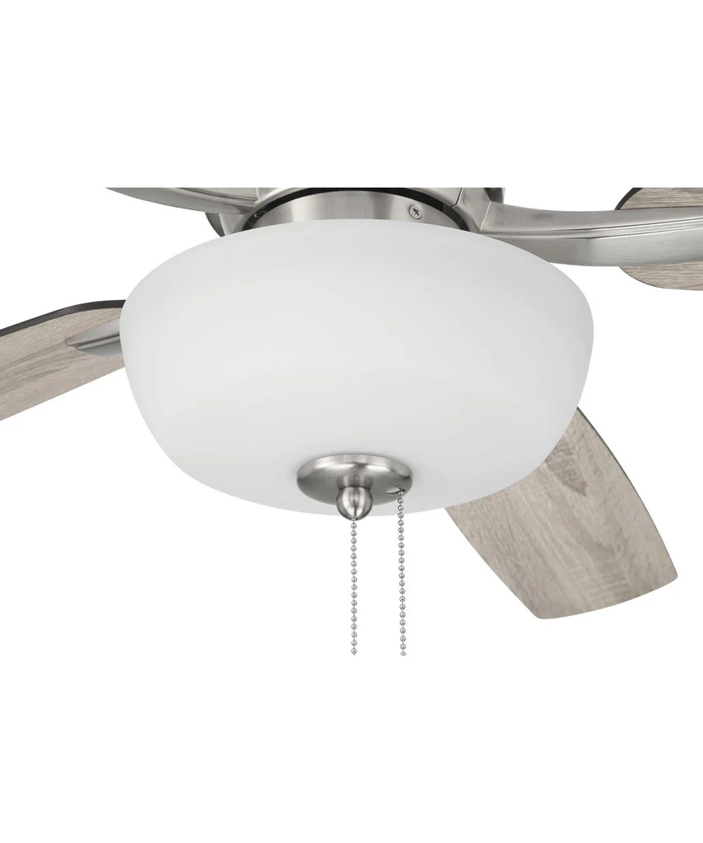 Wheeler 52 2-Light Bowl 2-Light Fan Brushed Polished Nickel - Image 9
