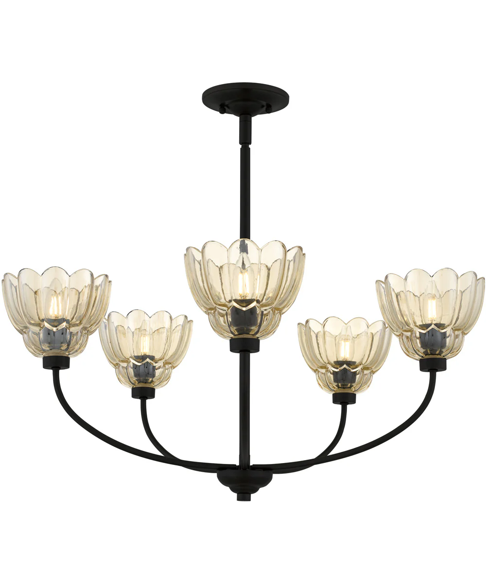 Whitecap 5-light Chandelier Mottled Cocoa