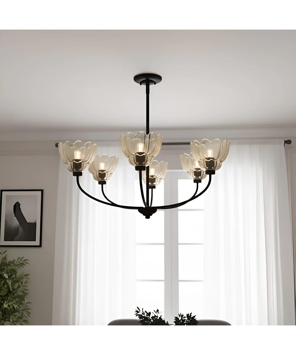 Whitecap 5-light Chandelier Mottled Cocoa - Image 2