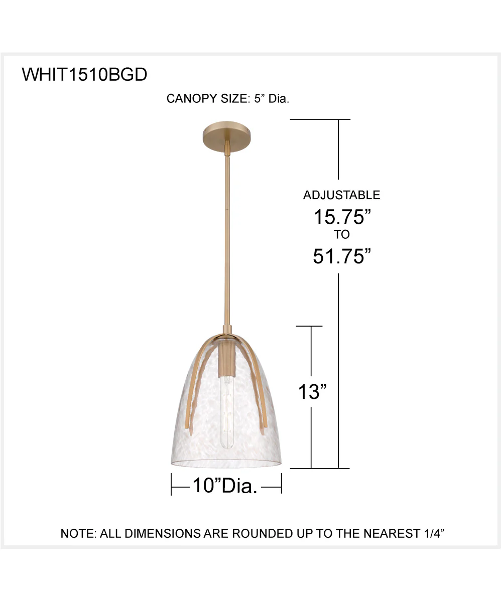 Whitmore 1-light Mini Pendant Bronze Gold - Image 4