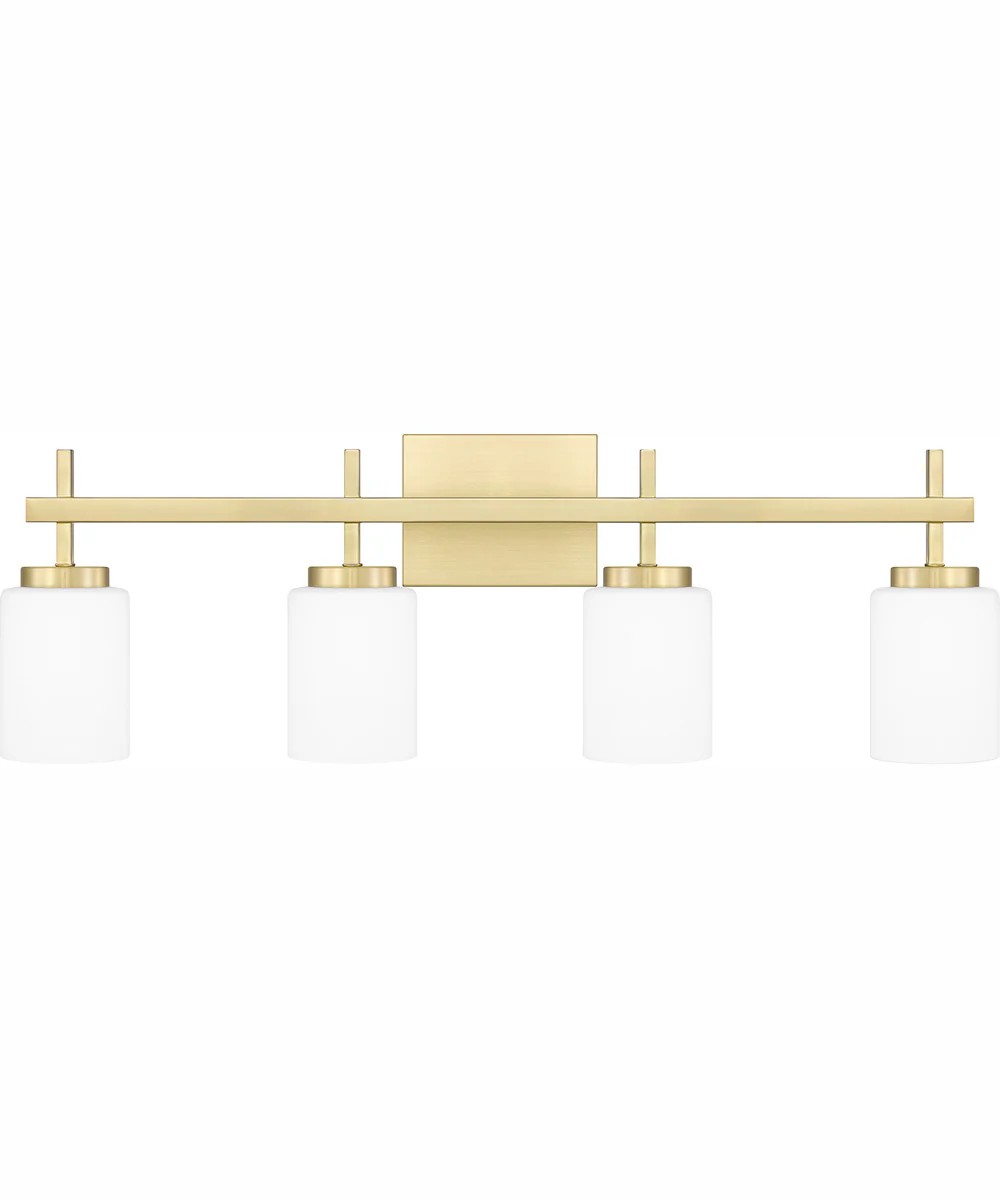 Wilburn Extra Large 4-light Bath Light Satin Brass