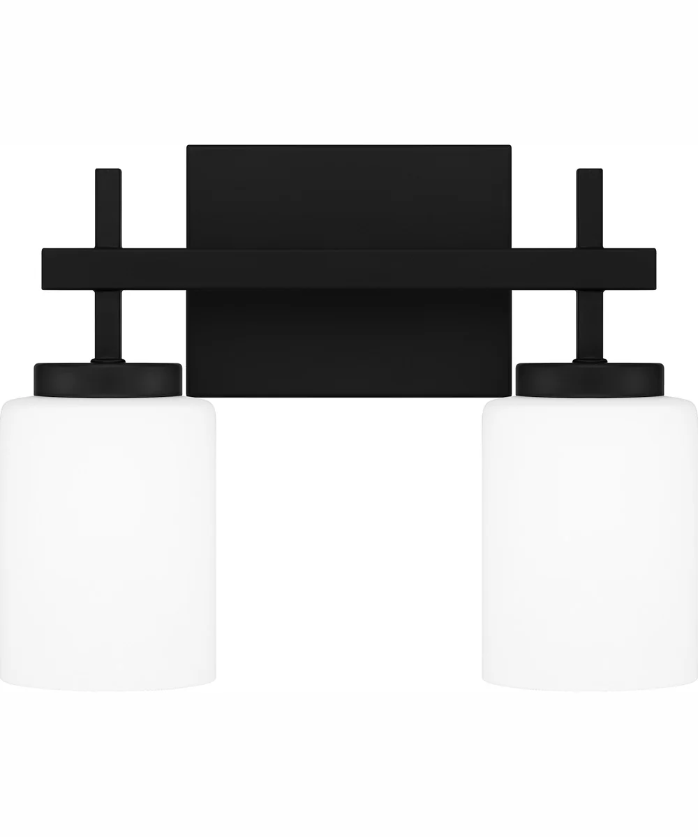 Wilburn Medium 2-light Bath Light Matte Black