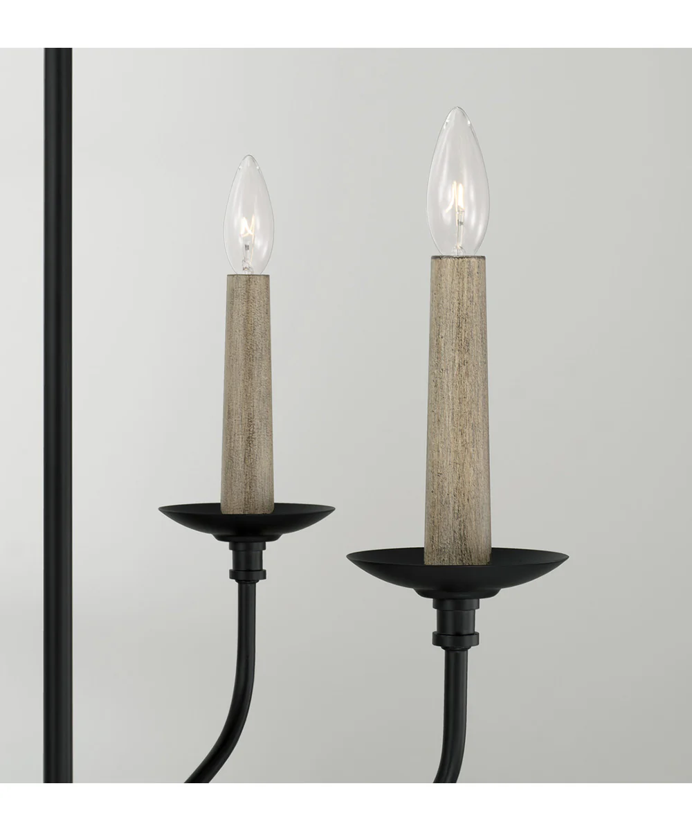 Wilder 4-Light Chandelier Matte Black - Image 3