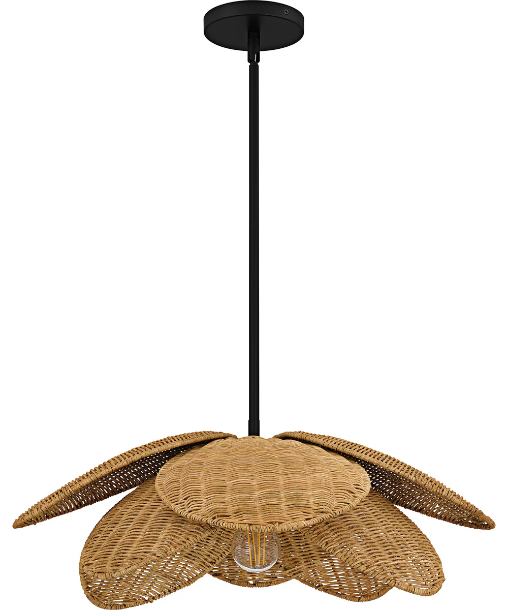 Willa Large 1-light Pendant Matte Black - Image 2