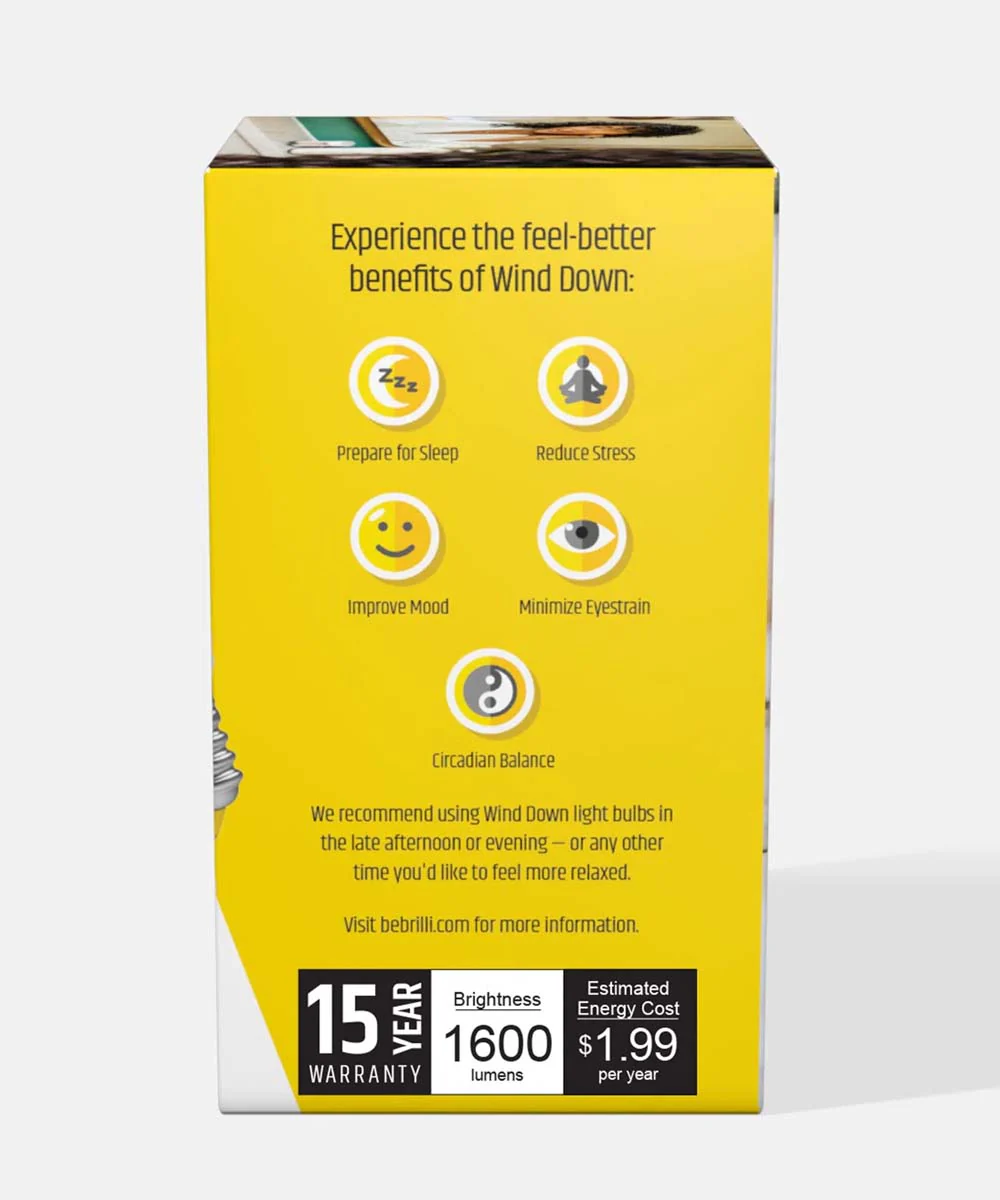 Wind Down A21 100 Watt Dimmable 2700K LED Light Bulb by Brilli (6-Pack) - Image 8
