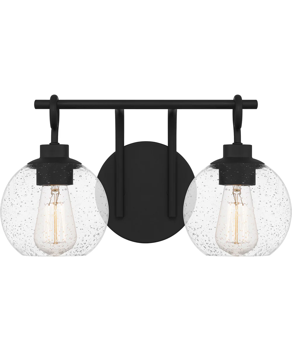 Winston Medium 2-light Bath Light Matte Black