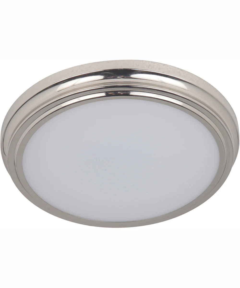X66 1-Light LED Flushmount Brushed Polished Nickel