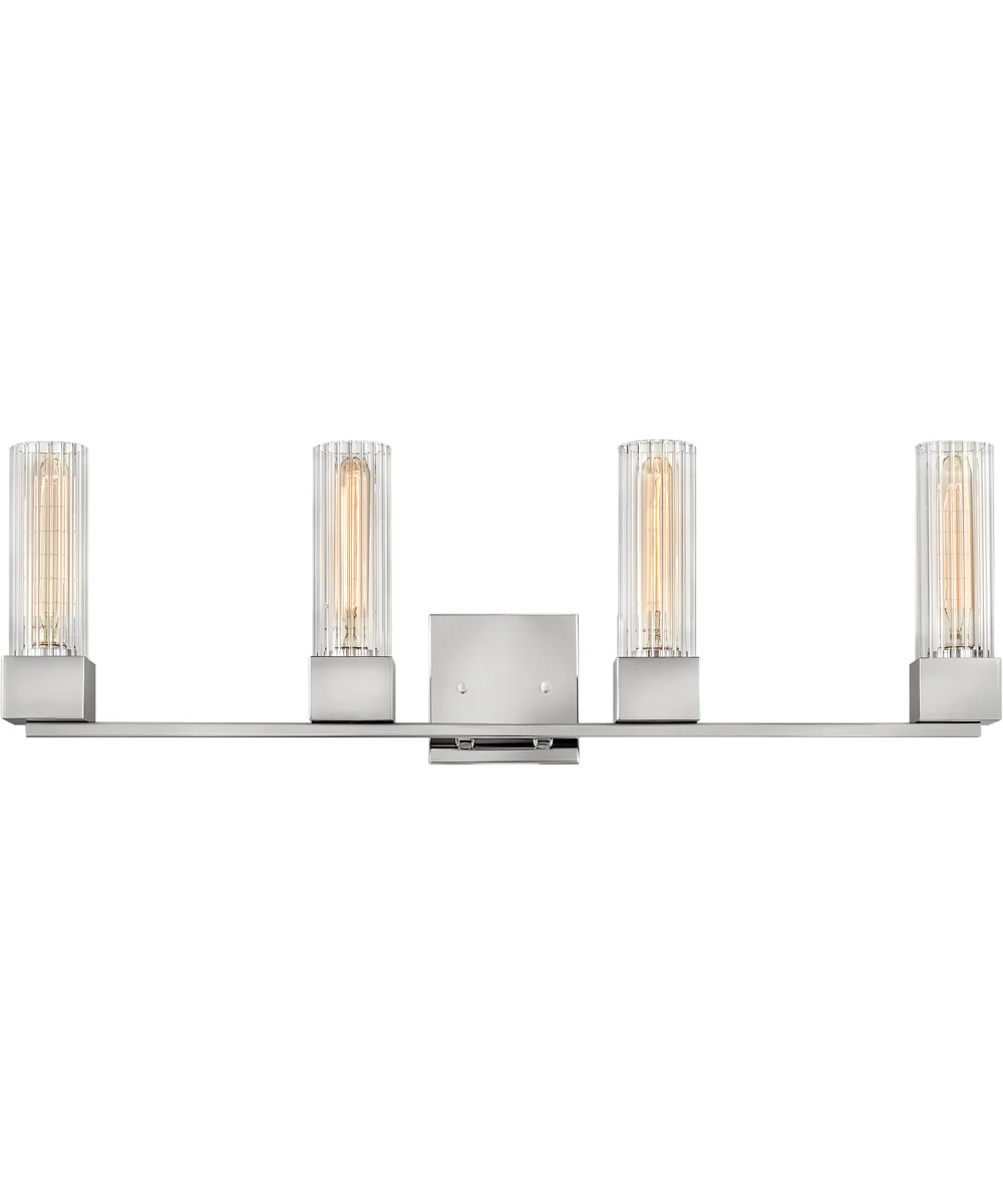 Xander 4-Light Vanity in Polished Nickel