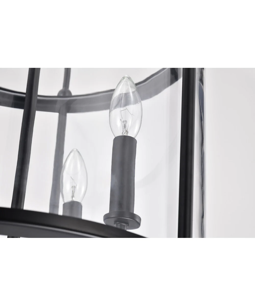 Yorktown 4-Light Pendant Matte Black - Image 11