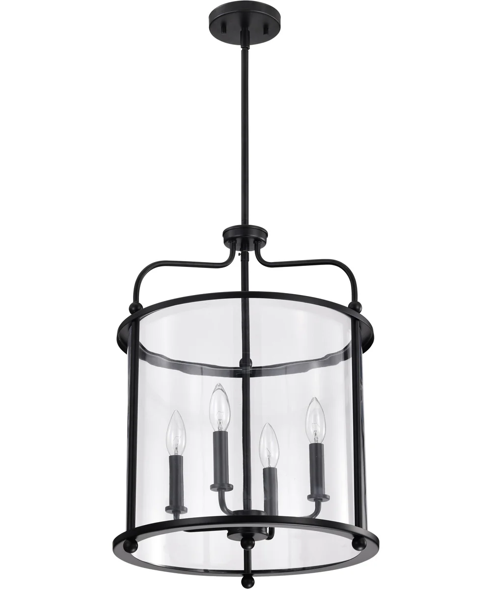 Yorktown 4-Light Pendant Matte Black - Image 5
