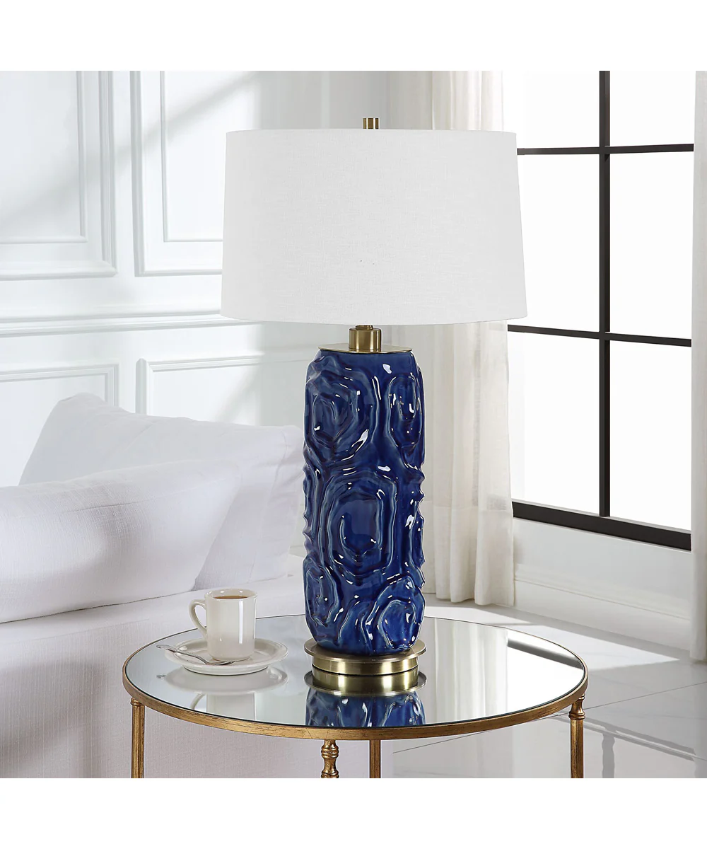 Zade Blue Table Lamp - Image 3