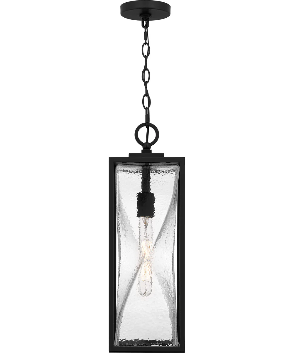Zarah Large 1-light Outdoor Pendant Light Matte Black - Image 3