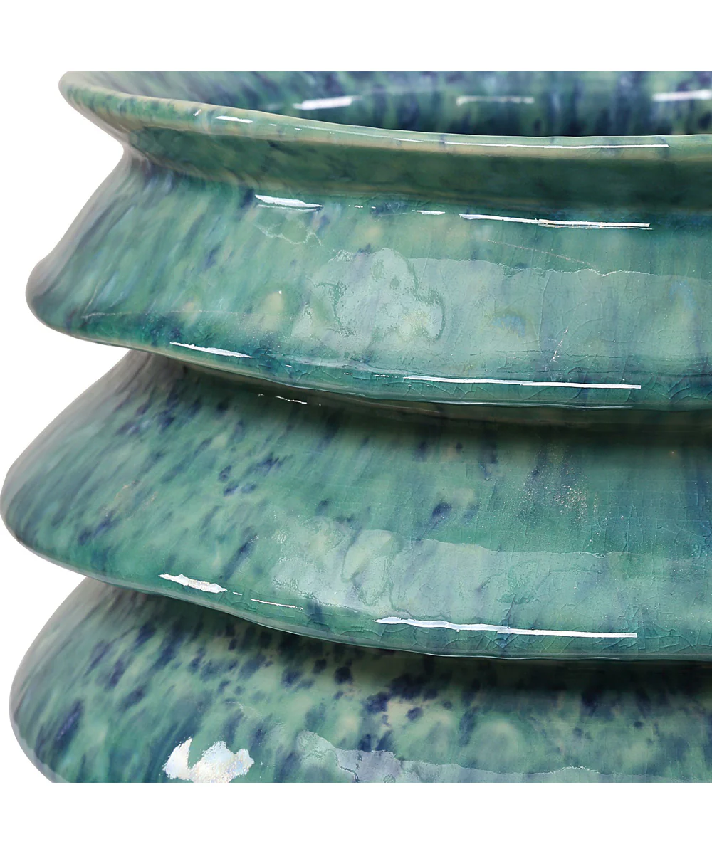 ZigZag Blue Green Bowls Set of 2 - Image 4